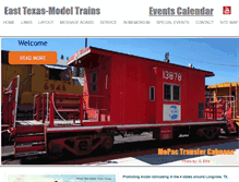 Tablet Screenshot of easttexas-modeltrains.org